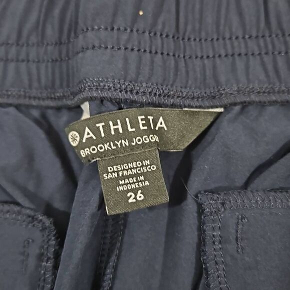 NWT Athleta Brooklyn Jogger Blue Womens Size 26 - Picture 5 of 11